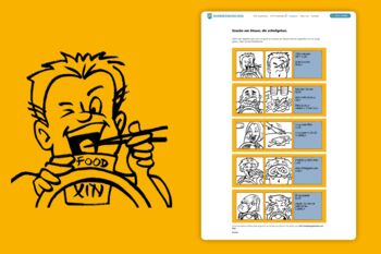 Comic zu den Thema Snacks am Steuer die schiefgehen: Döner, Magnum Eis, Kaugummi, Illustrationen