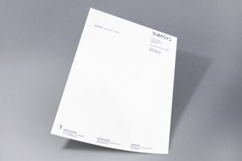 Gestaltung Briefpapier Vorderseite