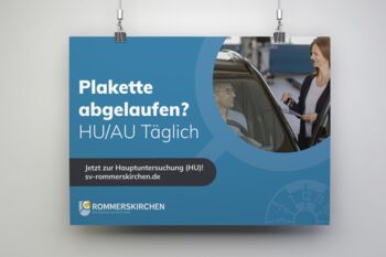 Plaktette abgelaufen? Anzeigemotiv: Jetzt zur Hauptuntersuchung