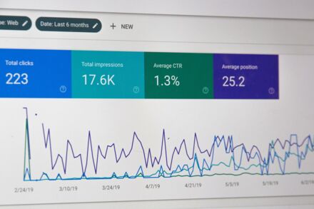 Grafik zeigt eine Ranking Statistik einer Webseite